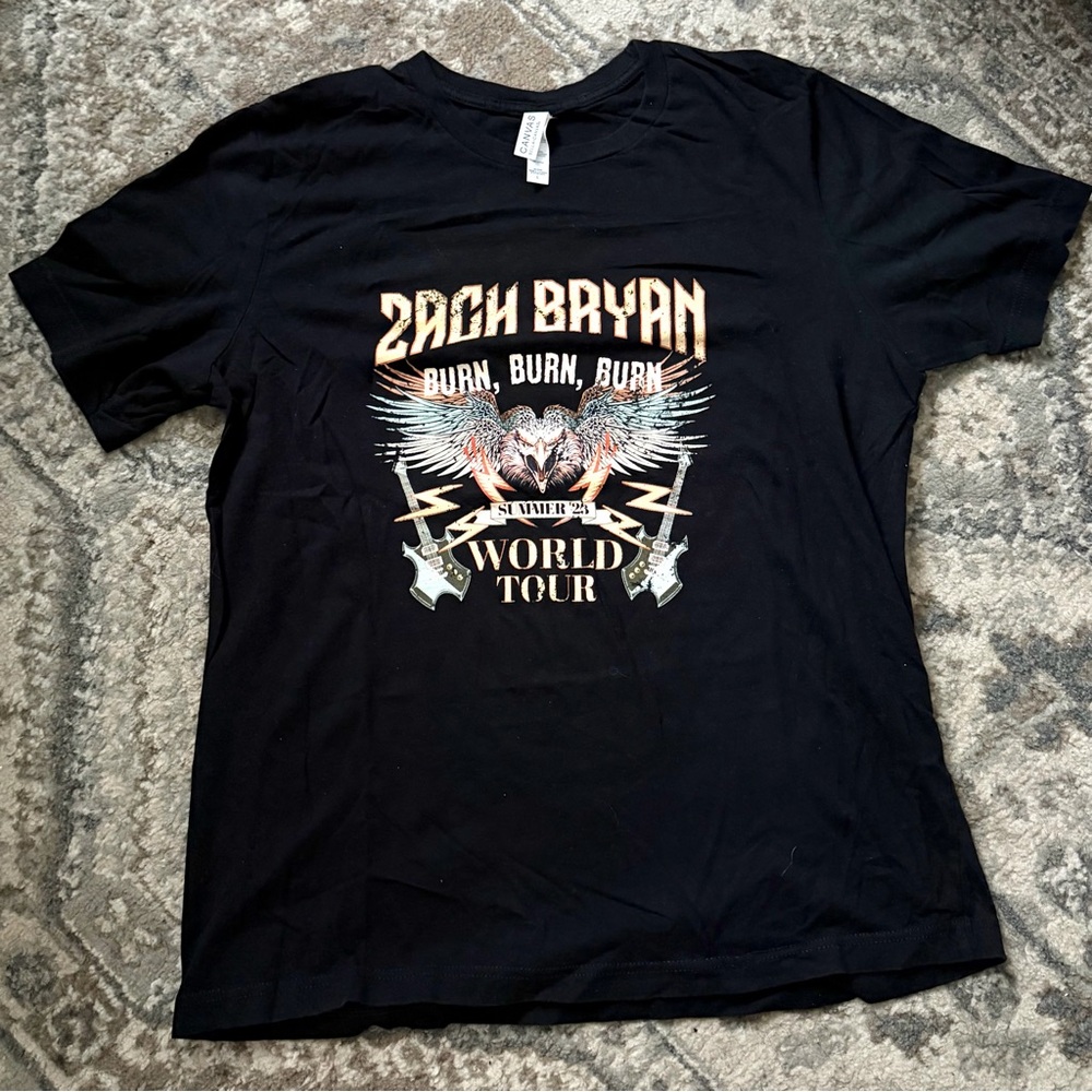Bella Canvas Black Burn Tour Graphic Tee